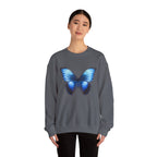 Butterfly Sweatshirt - Blue Neon Design