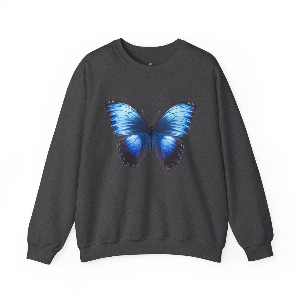 Butterfly Sweatshirt - Blue Neon Design