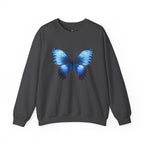 Butterfly Sweatshirt - Blue Neon Design