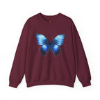 Butterfly Sweatshirt - Blue Neon Design
