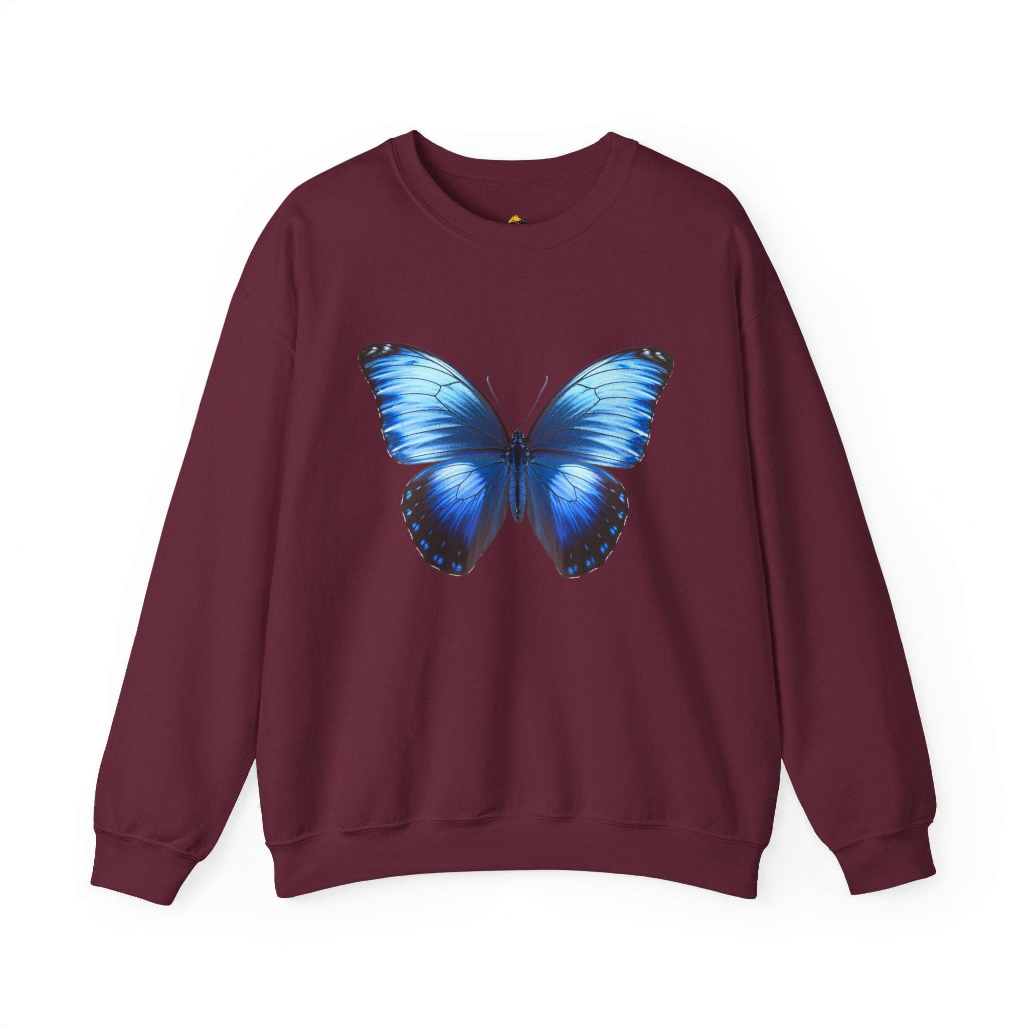 Butterfly Sweatshirt - Blue Neon Design