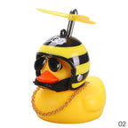 Car Duck with Helmet – Dashboard Rubber Duck