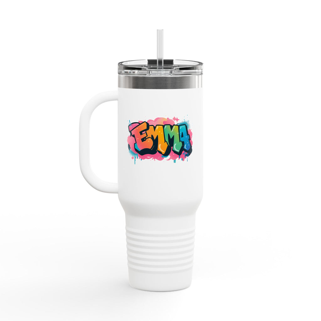 Emma Personalized Graffiti Travel Mug