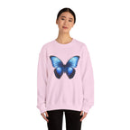 Butterfly Sweatshirt - Blue Neon Design