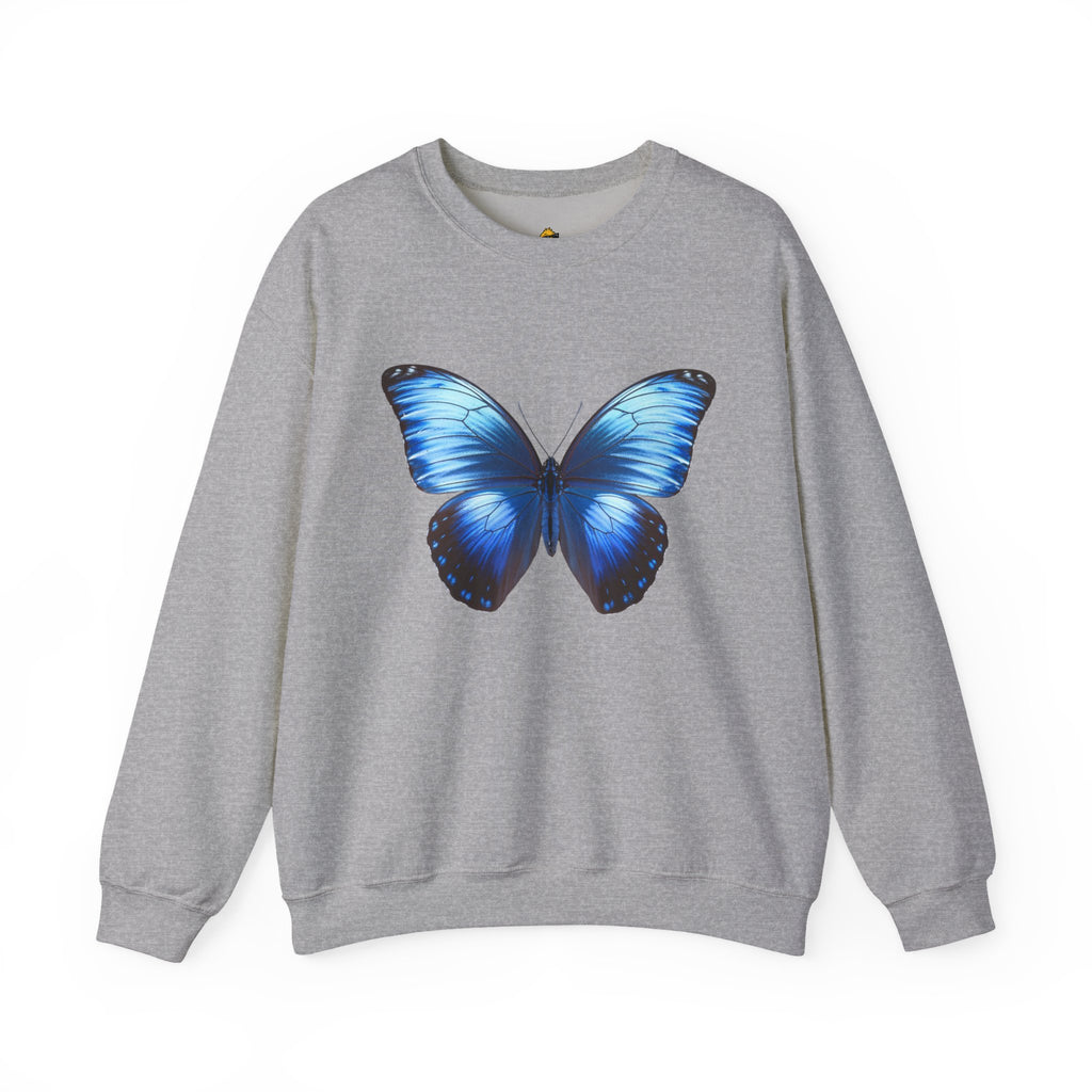 Butterfly Sweatshirt - Blue Neon Design