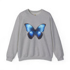 Butterfly Sweatshirt - Blue Neon Design