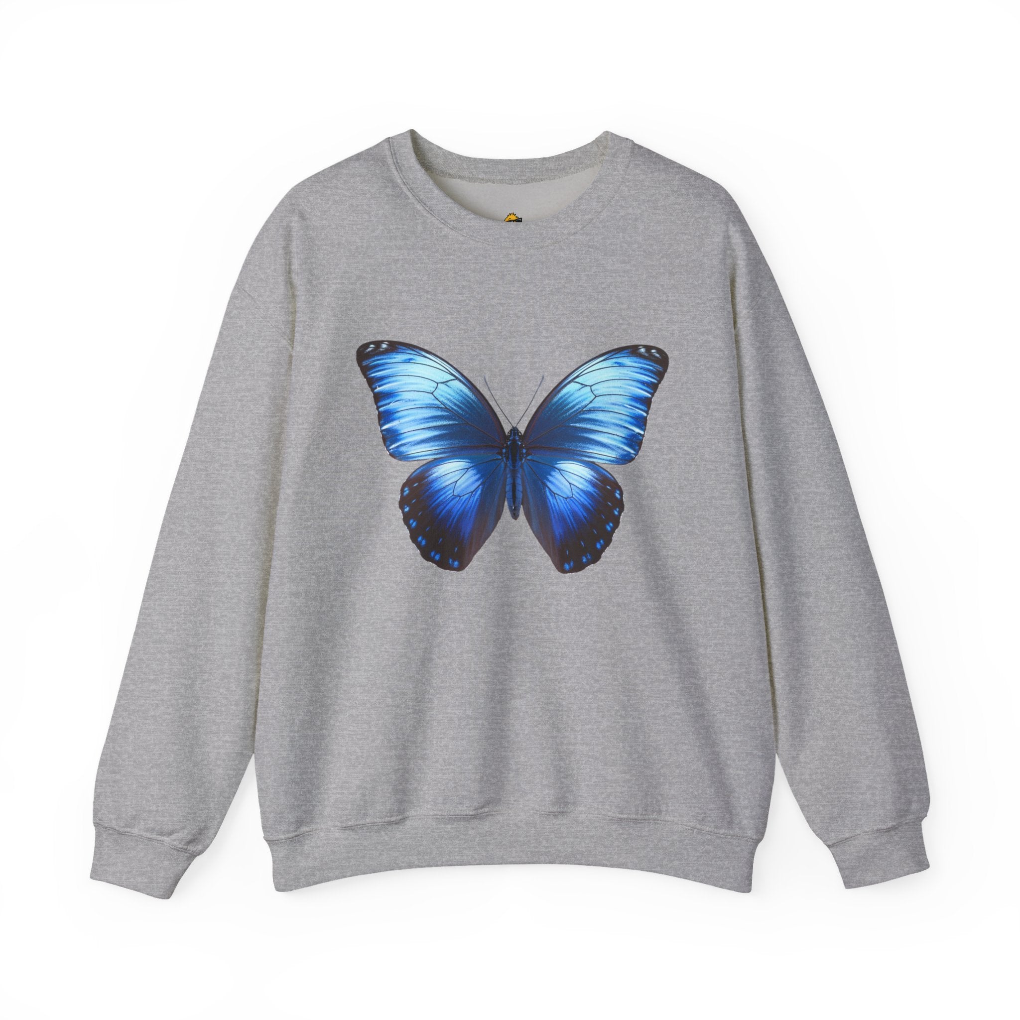 Butterfly Sweatshirt - Blue Neon Design