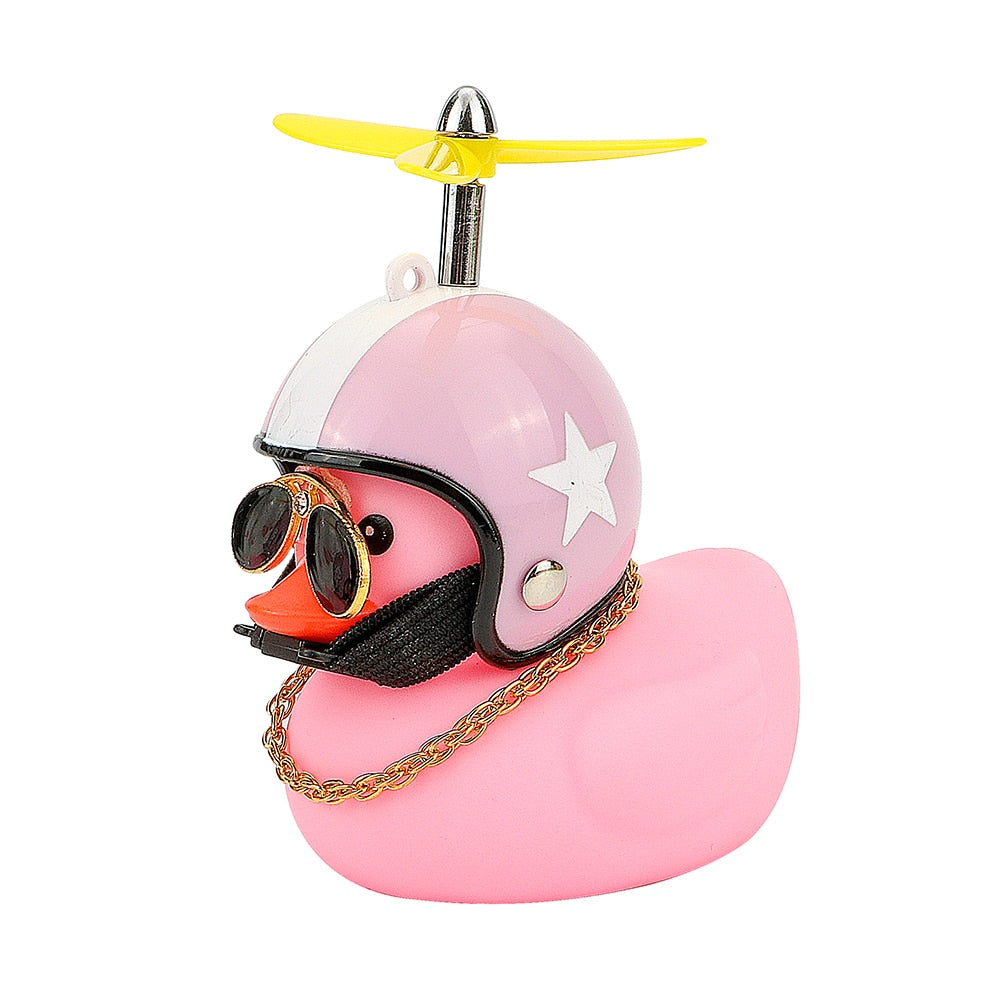 Car Duck with Helmet – Dashboard Rubber Duck