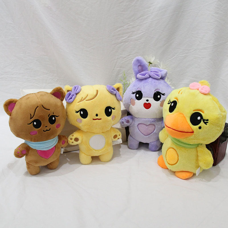 Duck and Bunny Plush Doll Set