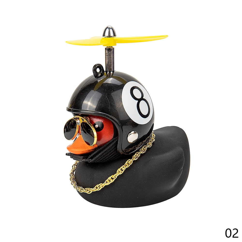 Car Duck with Helmet – Dashboard Rubber Duck