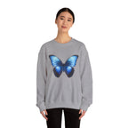 Butterfly Sweatshirt - Blue Neon Design