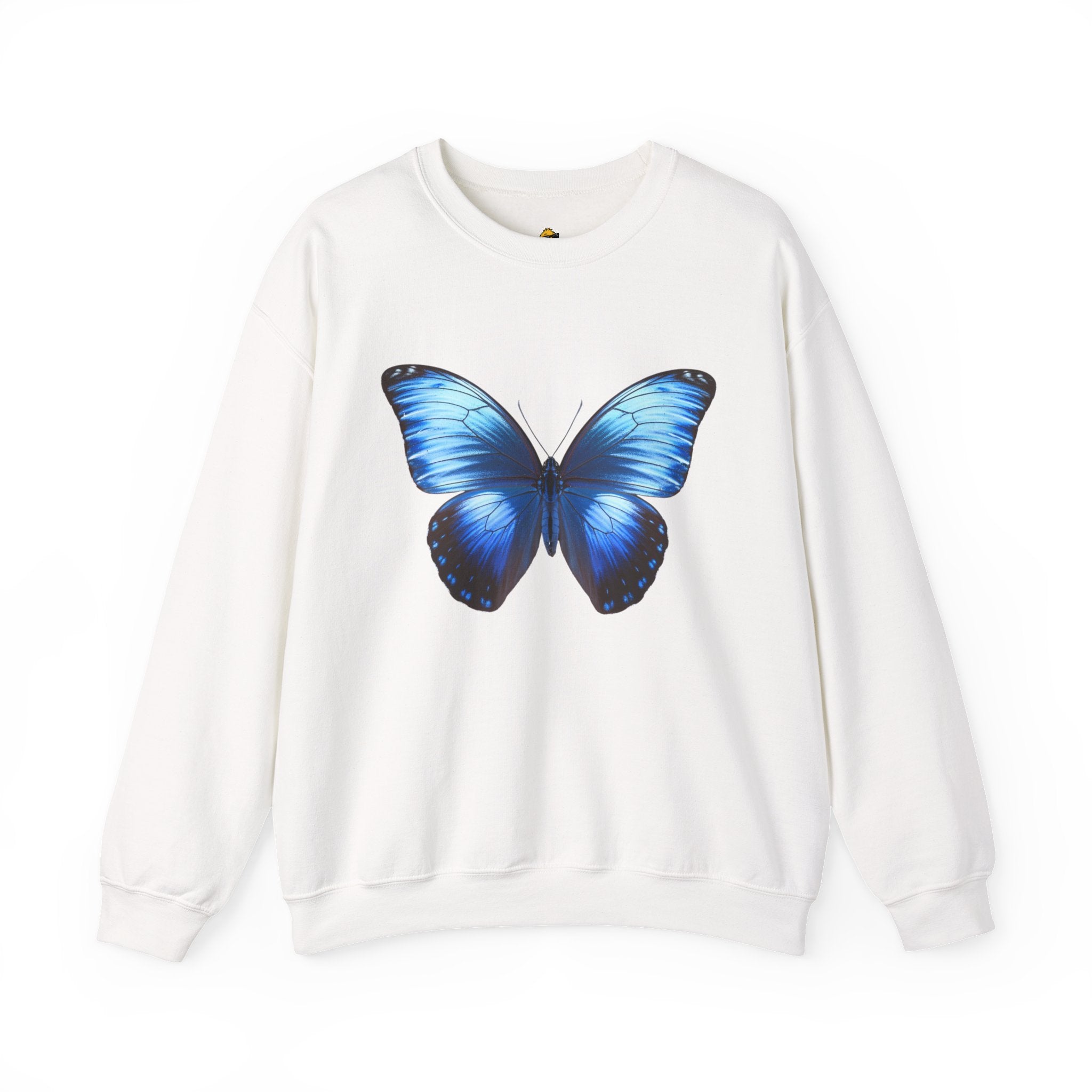 Butterfly Sweatshirt - Blue Neon Design