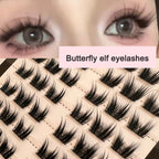 Sunflower Comics Pure Desire Eyelash Simulation Natural Thickening Large Segmented Trilogy False Eyelash Laziness