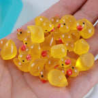 Glowing Cartoon Duck Car Ornament and Keychain
