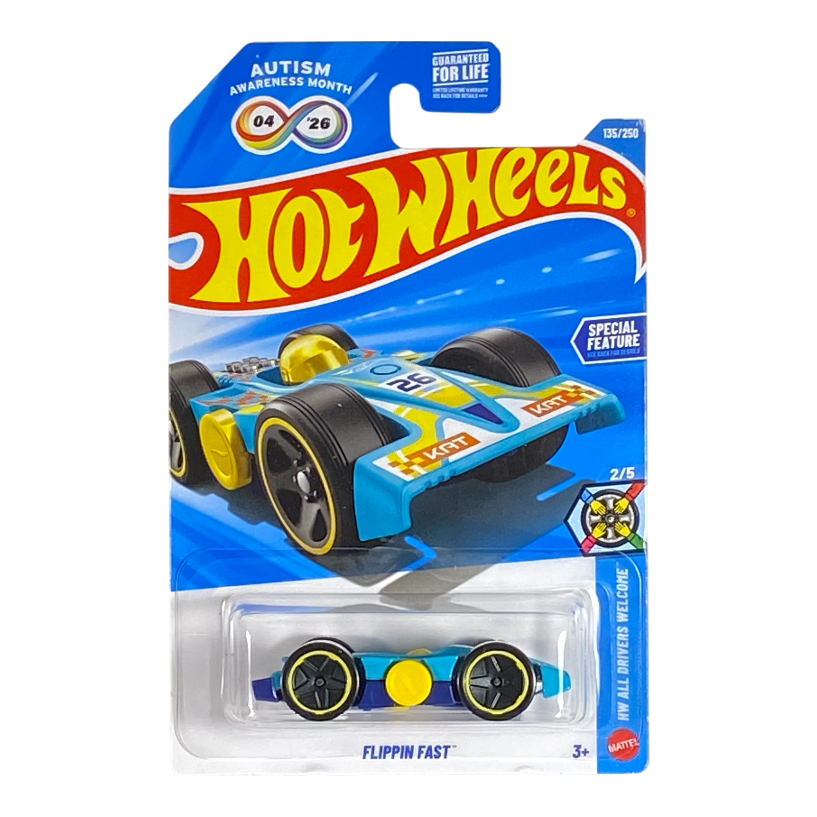 Hot Wheels Flippin Fast (Autism Awareness Month) - HW All Drivers Welcome Series 2/5