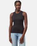 Rib High Neck Tank