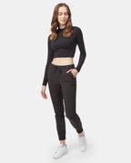 Mockneck Longsleeve Crop