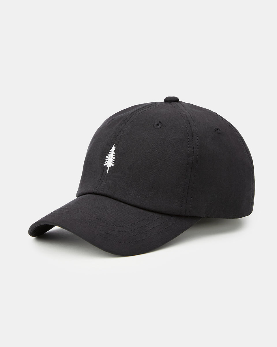 Tree Embroidery Tencel Peak Hat