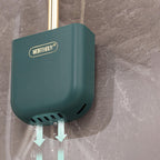 Luxury Toilet Brush Wall Mounted Holder Silicone Flat Head Cleaning Brush Corner Gap Cleaner
