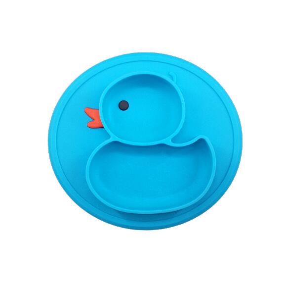 Duck Silicone Suction Baby Plate