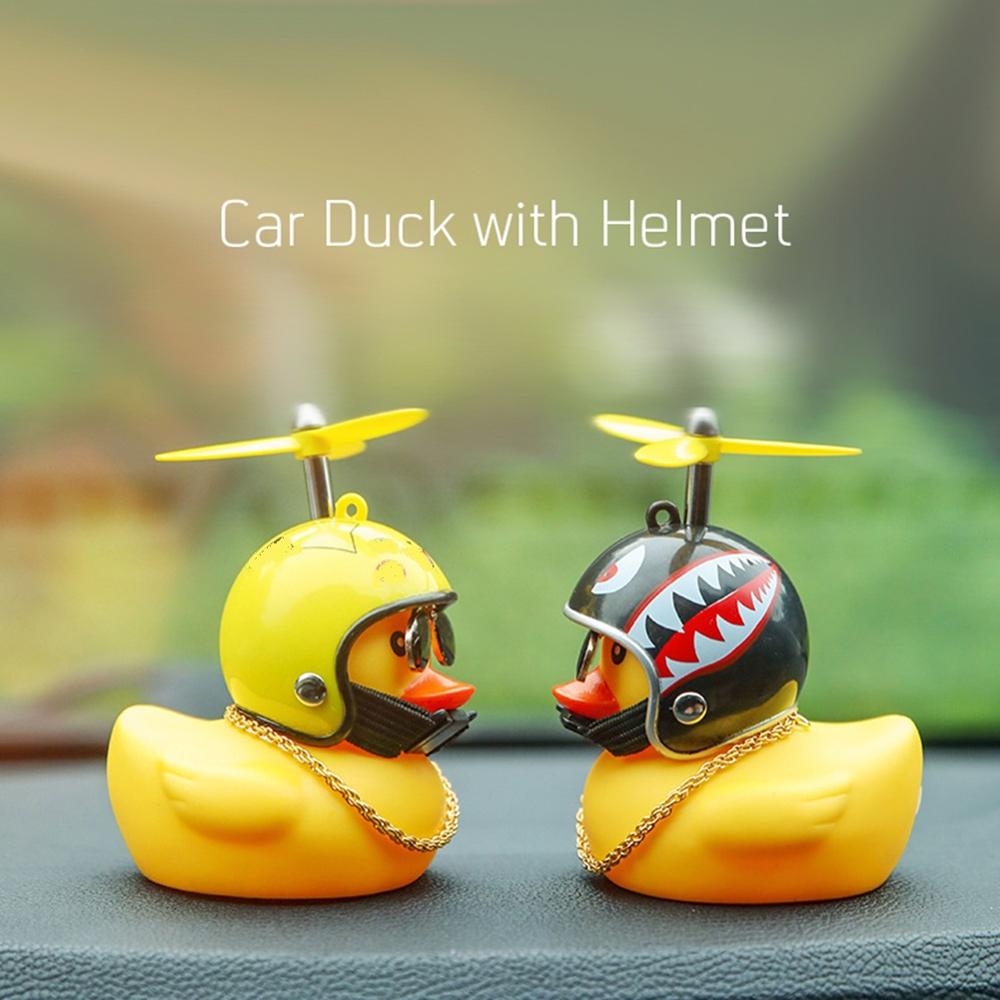 Car Duck with Helmet – Dashboard Rubber Duck