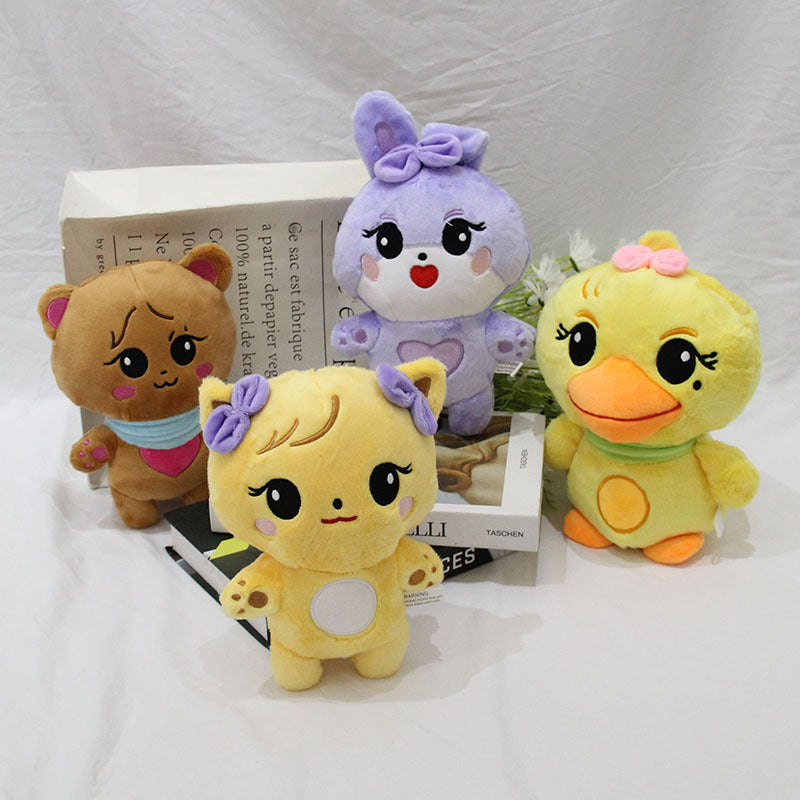 Duck and Bunny Plush Doll Set