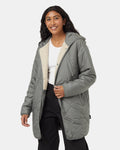 Recycled Boucle Reversible Long Jacket