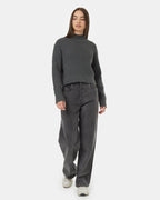Highline Rib Cropped Mock Neck