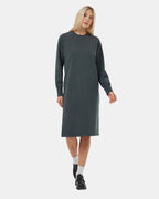 French Terry Long Sleeve Crew Dress