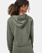 French Terry Cropped Hoodie