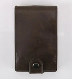 Hot sale Women Men RFID Card Holders Stack Up Pull Out Mini Cascading Wallet ID Cash Cardholder Crazy Horse PU Leather Purses