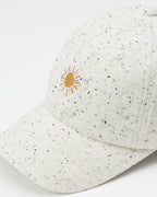 Sun Embroidery Fleck Jersey Peak Hat