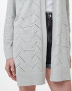 Highline Cotton Sage Tree Stitch Cardigan