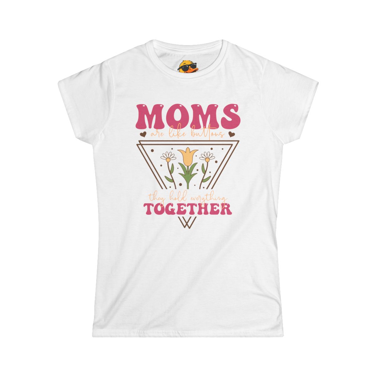 A Button Mom - Women's Tee