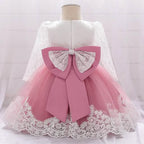Baby Girls' Basic Christening Floral Dress