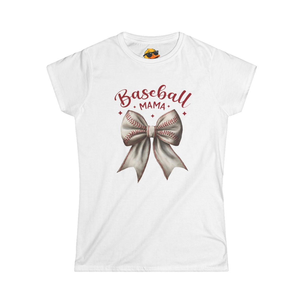 Baseball Mama Bow - Women's Tee