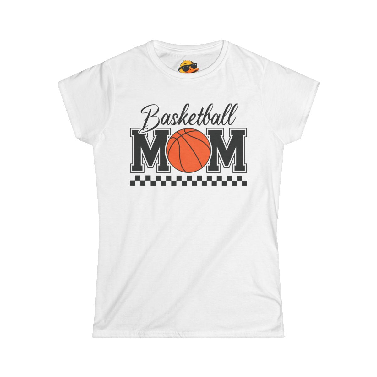 Basketball Mama Checkered - Women's Tee