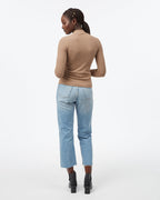 Rib Mock Neck Longsleeve