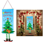 Christmas Door Hanging Flag Decor