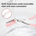 Eyebrow Trimmer Scissors with Comb