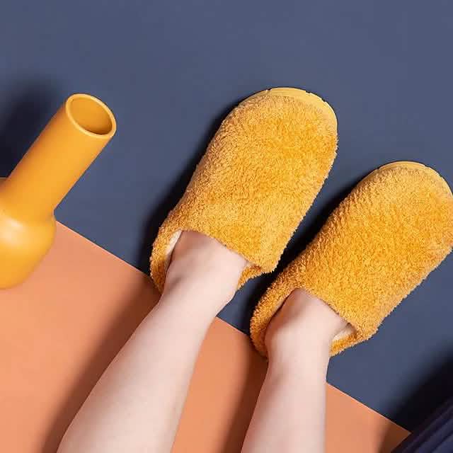 Fuzzy House Slippers Memory Foam Slippers Slip