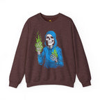 Green Flame Hoodie - Crewneck Sweatshirt