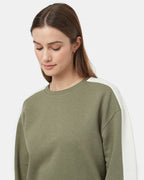 Blocked Sleeve Stripe Crew