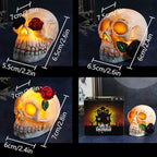 Halloween Resin Skull LED Night Light Decorative Light