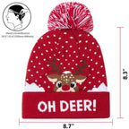 LED Christmas Knitted Hat