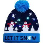 LED Christmas Knitted Hat