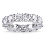 Luxury 6 CTTW Sterling Silver CZ Eternity Ring