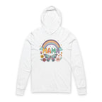 MAMA Rainbows and Butterflies - Long Sleeve Hoodie Tee