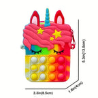 Shoulder Bag Fidget Toys Pop Fidget Backpack Toy