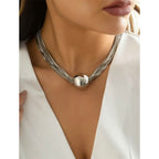 Women's Contemporary Street Geometry Necklace